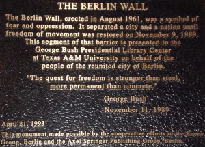 Berlin Wall in College Station