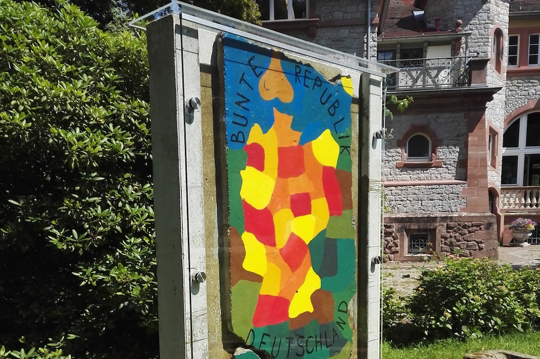 Berlin Wall in Neckargemuend, Germany