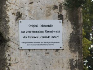 Berlin Wall in Großbeeren-Osdorf, Germany