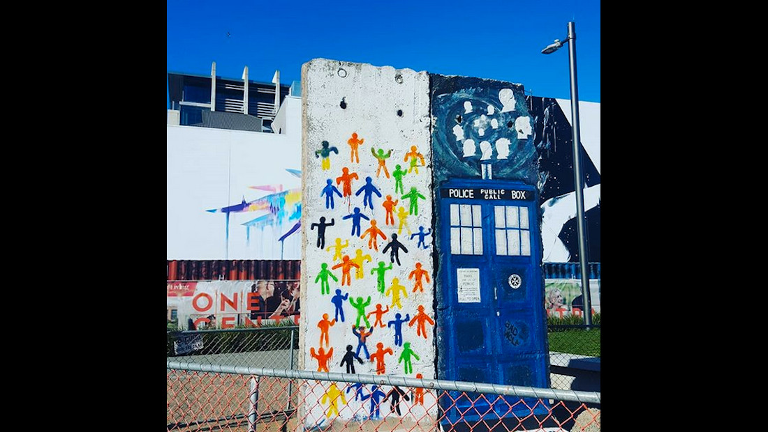 Berlin Wall in Christchurch, New Zeeland