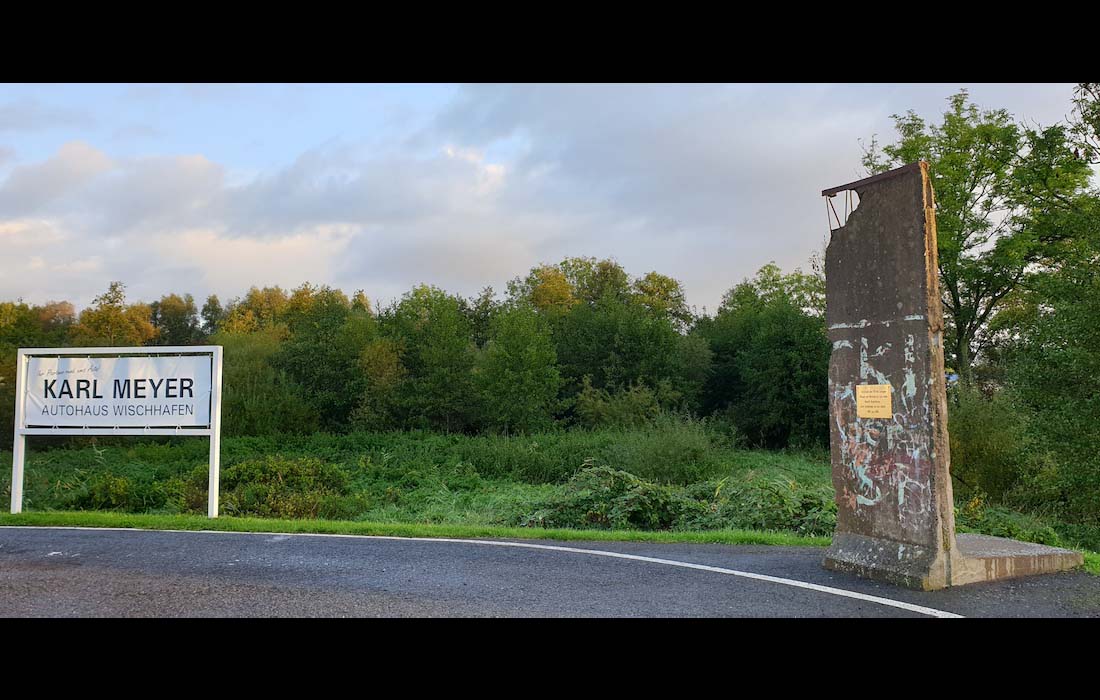 Berlin Wall in Wischhafen, Germany